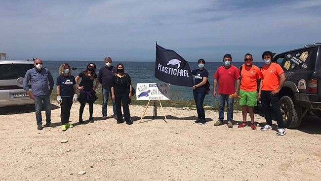 Erice, ripulita la costa di Pizzolungo Piana di Anchise