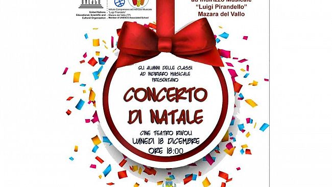 Mazara, concerto di Natale dell’Istituto Comprensivo “Luigi Pirandello”