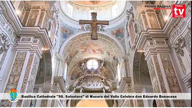 Santa Messa del 22 Marzo 2020 – Basilica Cattedrale “SS. Salvatore” di Mazara – Celebra don Edoardo Bonacasa
