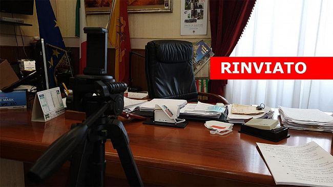 Partanna, rinviato il video messaggio del Sindaco