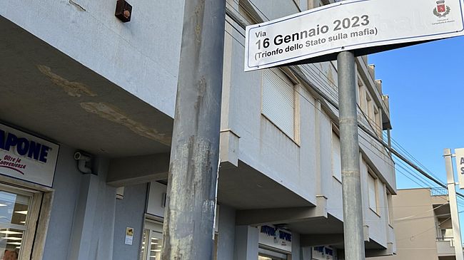 Vicolo San Vito cambia nome in via 16 gennaio 2023, trionfo dello stato sulla mafia