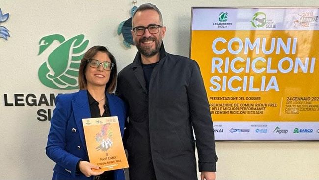 Il comune di Partanna, premiato da Legambiente Sicilia