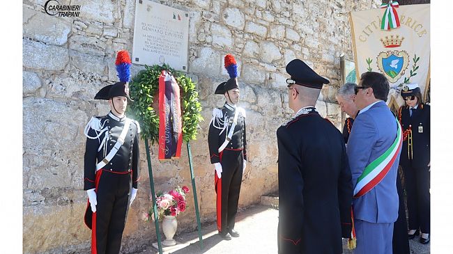Erice: celebrazione del 33° anniversario della morte del Carabiniere Gennaro Esposito