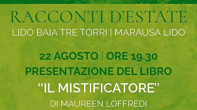Ultimo appuntamento con la rassegna letteraria “Racconti d’Estate” a Misiliscemi