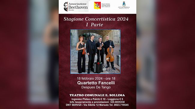 Marsala. Grande musica al Teatro Sollima per l’inizio della XXIV Stagione Concertistica