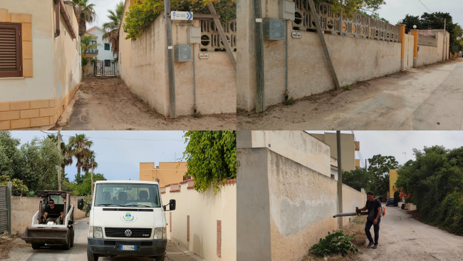 Mazara, effettuati interventi di scerbatura nel quartiere San Vito 