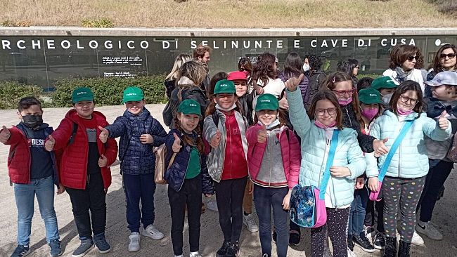 Selinunte,il 2° Circolo R.Settimo al Parco Archeologico per l’Earth Day 2022