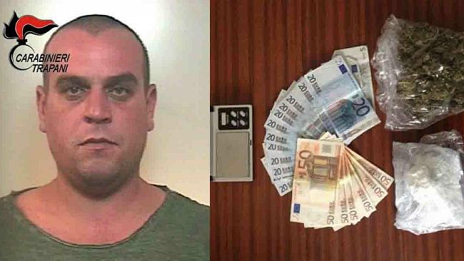 Calatafimi Segesta, irruzione nella notte: arrestato lo spacciatore Buglisi Vito