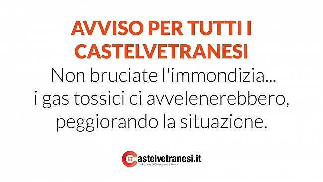 Emergenza rifiuti , tre incendi a Triscina e Castelvetrano