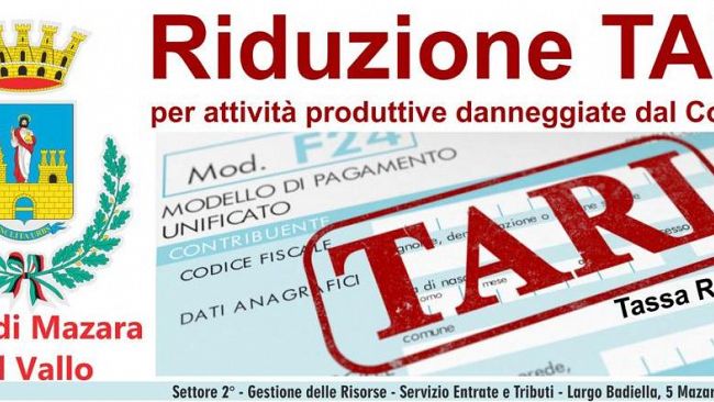 Mazara, proposta di abbattimento del 100% della quota variabile Tari per le attività colpite dall’emergenza Covid