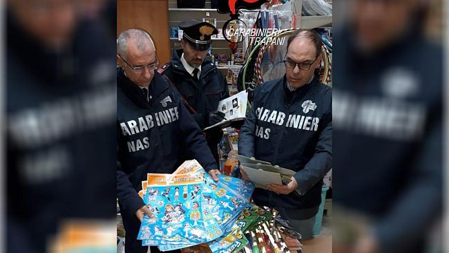 Operazione Natale sicuro. Oltre 3400 articoli pericolosi sequestrati dai Carabinieri.