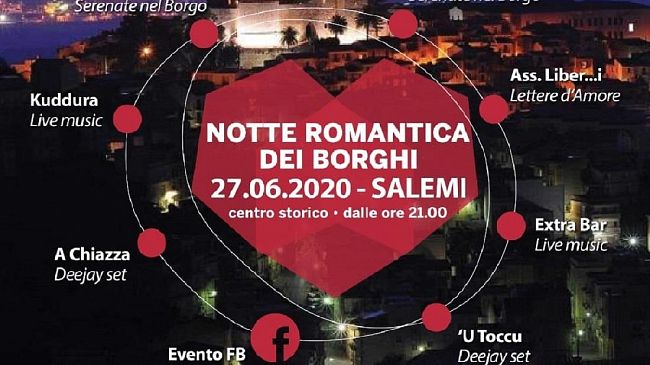 Salemi, Torna la “Notte romantica dei borghi”. Il programma