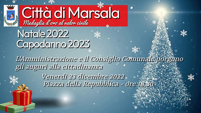 Marsala, venerdì gli auguri dell’Amministrazione comunale alla cittadinanza