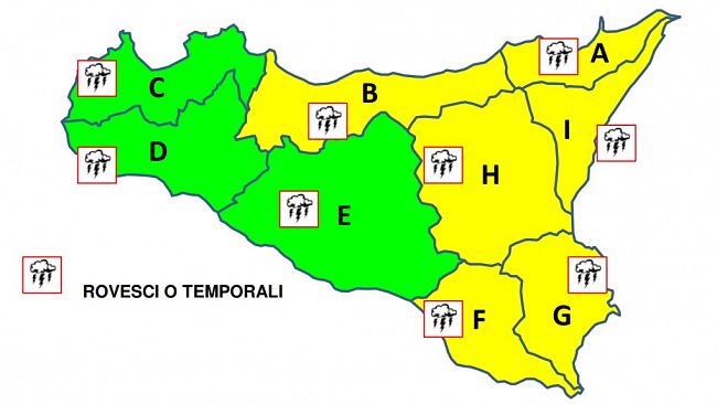 Meteo in miglioramento ma ancora temporali in provincia di Trapani