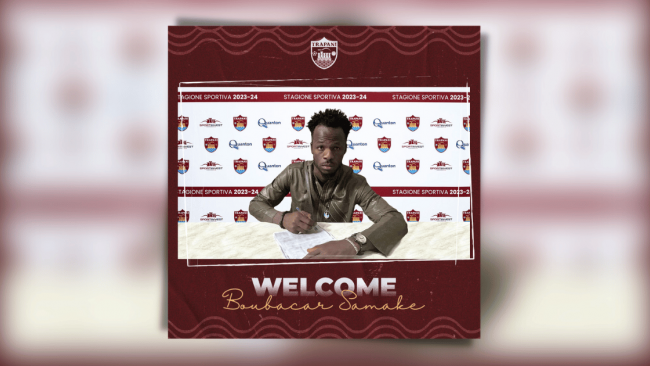 Boubacar Samake è un giocatore del Trapani