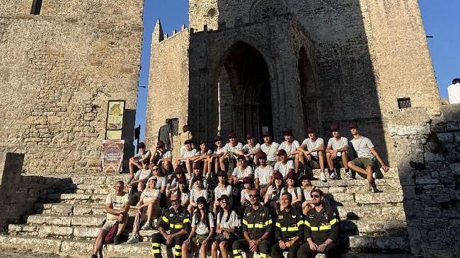 ​Erice accoglie i giovani partecipanti al Campus dei Vigili del fuoco