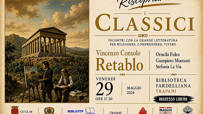 Trapani, rassegna “Riscopriamo i Classici”: venerdì appuntamento con  Vincenzo Consolo