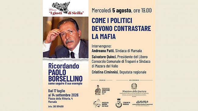 Politica e Antimafia: a Marsala un dibattito nel segno di Paolo Borsellino