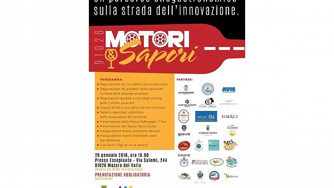 Motori e Sapori, Un percorso enogastronomico sulla strada dell’innovazione