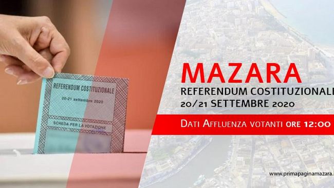 Mazara, Referendum, affluenza ore 12