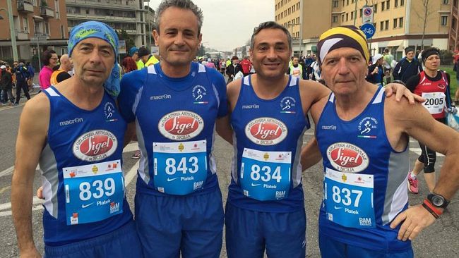 Quattro atleti della Pol. Marsala Doc alla maratona di Brescia. Grande prestazione di Ignazio Abrignani