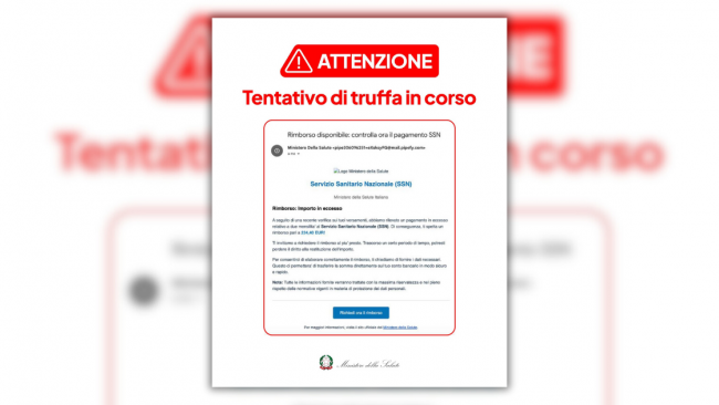 Fare attenzione alle e-mail truffaldine su rimborsi economici