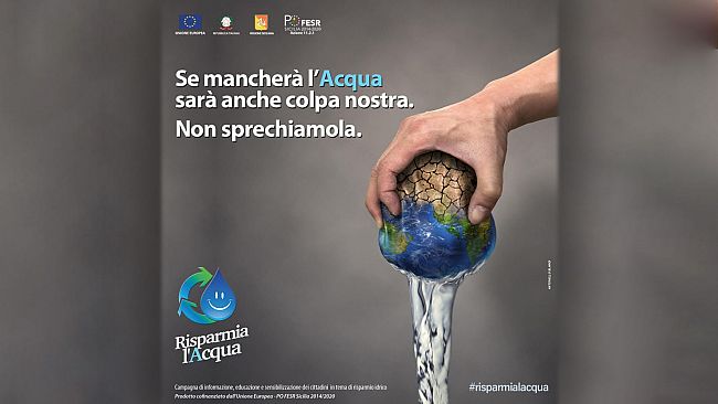 Uso consapevole dell'acqua: al via campagna della Regione Siciliana