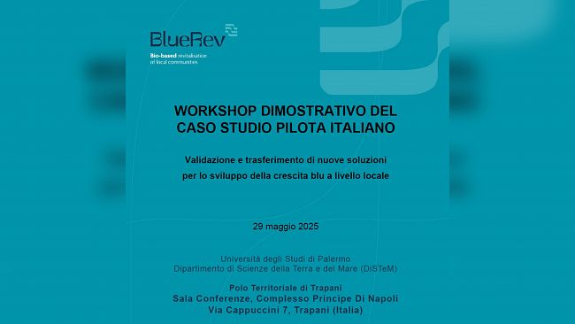 Il Distretto Pesca e Crescita Blu Cosvap al Workshop dimostrativo del caso studio pilota italiana del progetto BLueRev