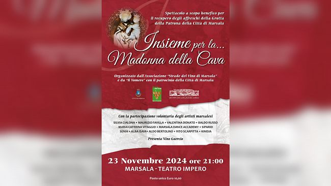 Spettacolo di beneficenza per il recupero degli affresci della grotta della Madonna della Cava