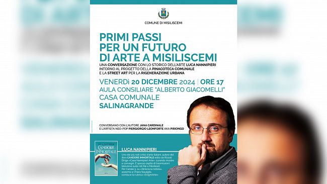 Pinacoteca comunale, il critico d'arte Luca Nannipieri a Misiliscemiper parlare dei primi atti relativi al progetto