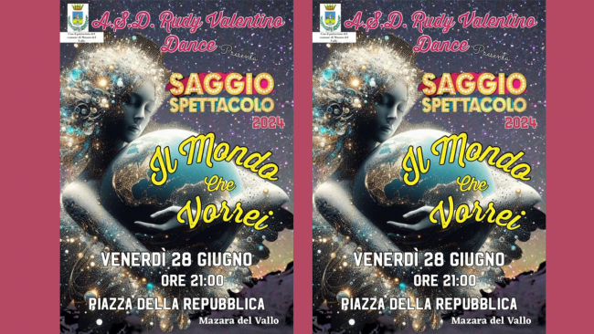 Mazara, il 28 giugno il saggio di danza della Rudy Valentino Dance 