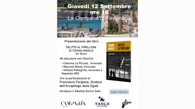 Favignana, si presenta il libro 