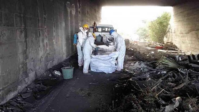 Mazara, in corso la bonifica dell’area di Contrada Zano sotto il ponte autostradale