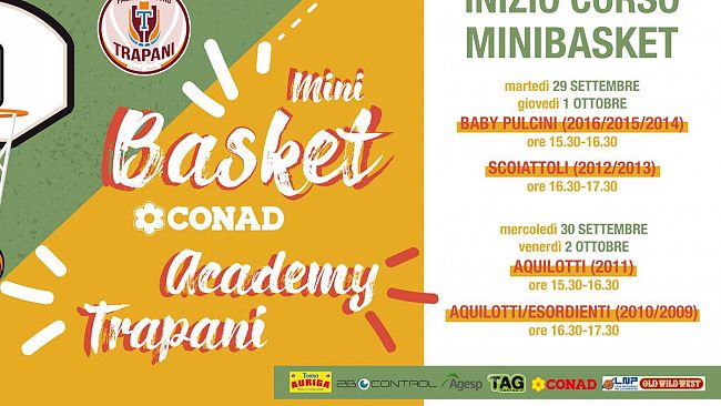 Pallacanestro Trapani, finalmente torna in campo il minibasket