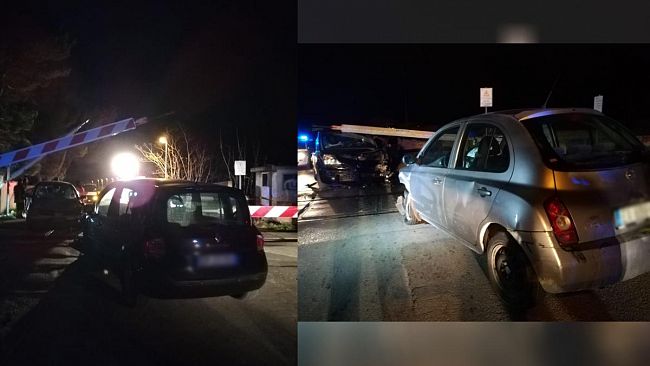 Scontro tra due auto al passaggio a livello di Miragliano. Quattro i feriti