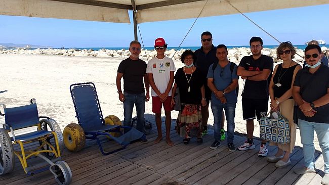 Trapani, la spiaggia di Piazza Vittorio è accessibile ai disabili