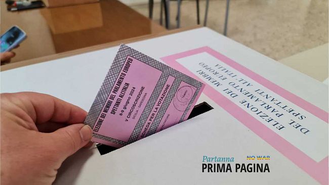 Europee 2024: tutti i dati definitivi delle 14 sezioni di Partanna