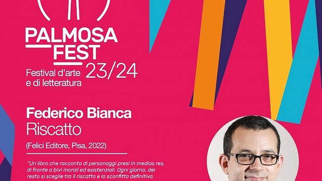 Palmosa Fest , oggi arriva Federico Bianca vincitore del premio Narrativa Saggio di Etnabook
