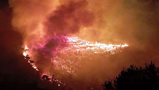 Incendio su monte Inici a Castellammare del Golfo: in fumo circa 130 ettari