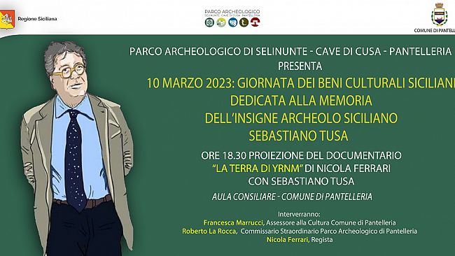 Pantelleria, 10 Marzo Giornata dei Beni Culturali Siciliani dedicata a Tusa