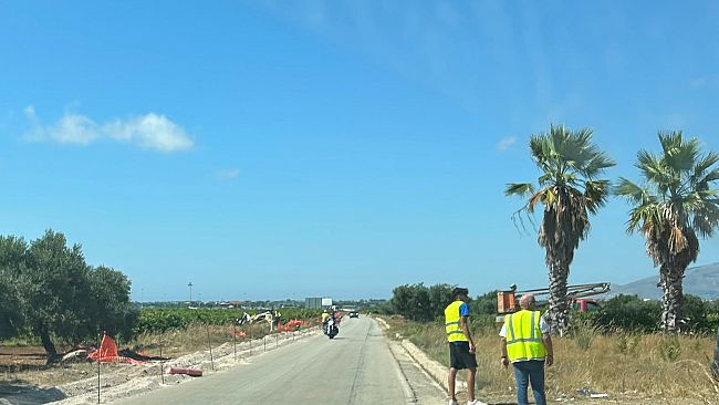 Illuminazione pubblica. Al via i lavori sulla SP21, la principale via d’accesso a Marsala dall’Aeroporto “V. Florio”