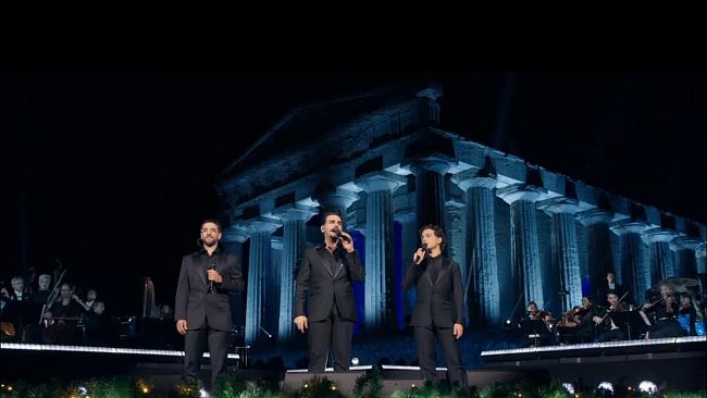 Agrigento vola sulle note de il Volo, il concerto sbanca l'Auditel