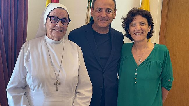 Mazara, il sindaco Quinci incontra suor Fortunata Borgogni