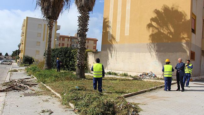 Marsala, al via a marsala 4 cantieri di servizio