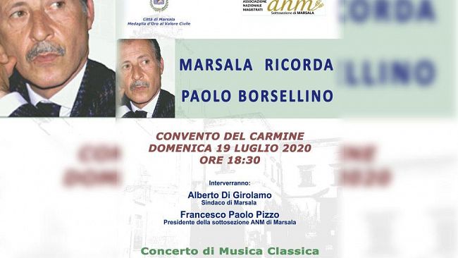 Marsala ricorda Paolo Borsellino