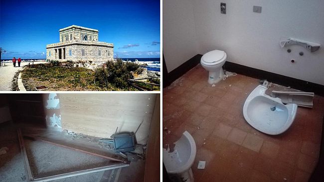 Trapani, Villino Nasi aperto, porta forzata?