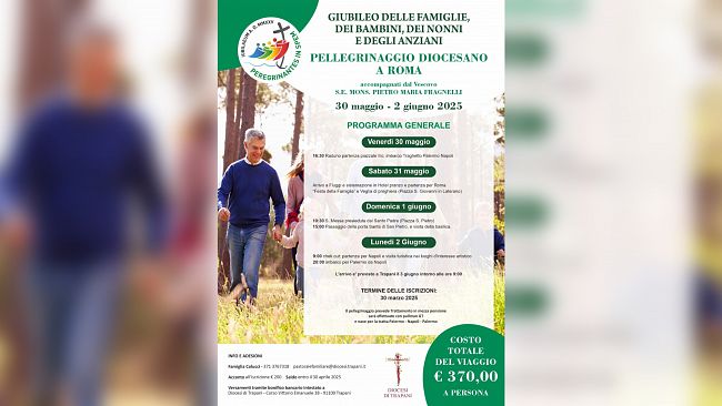 Diocesi di Trapani, pellegrinaggio Diocesano a Roma per il Giubileo delle Famiglie