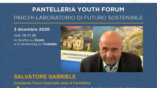 “Pantelleria Youth Forum laboratorio dei Parchi, il ministro Costa ed Enrico Letta danno il via.  Il presidente Gabriele illustra il progetto