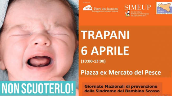 “Non scuoterlo” a Trapani: sensibilizzazione sui rischi dello scuotimento violento dei neonati