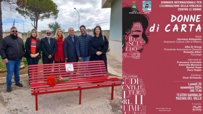 Mazara continua a celebrare la Giornata Internazionale per l'eliminazione della violenza contro le donne